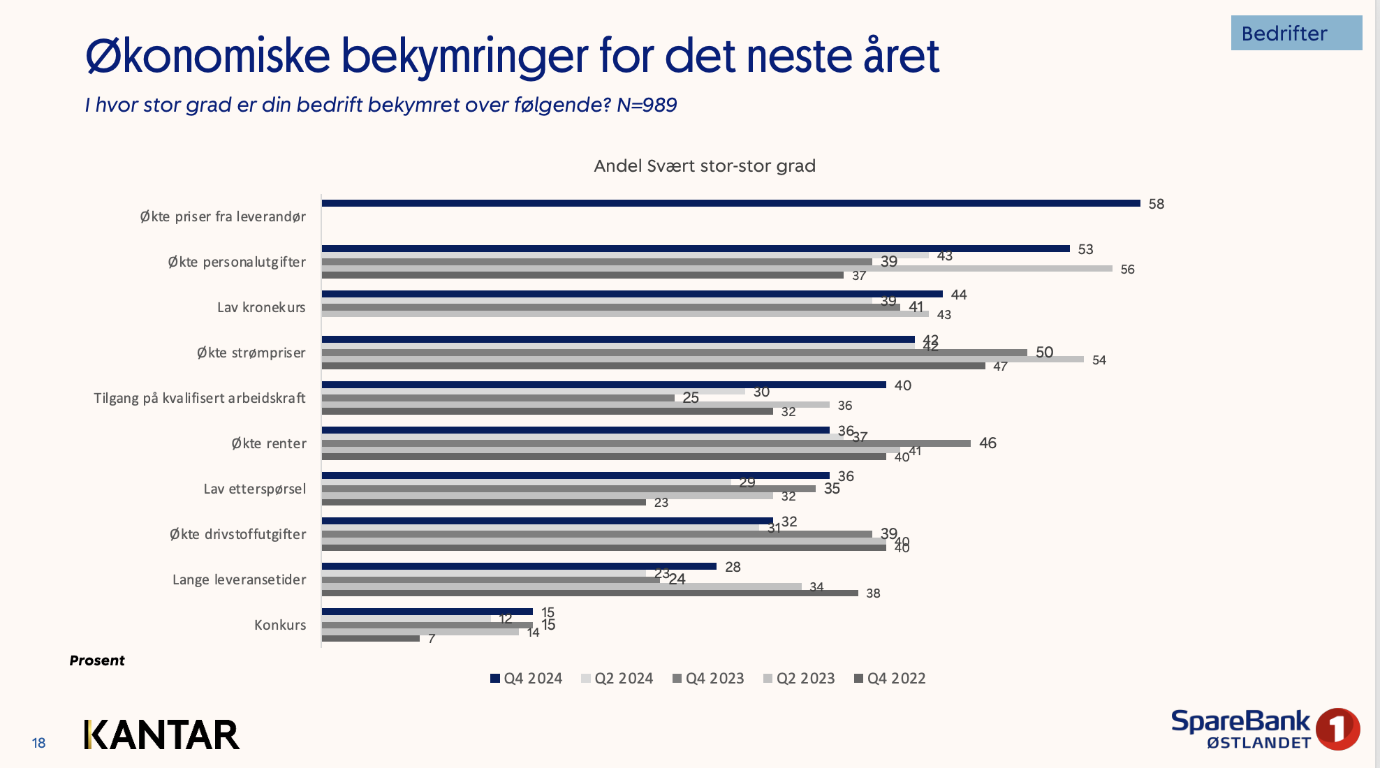 Forventningsundersøkelsen Østlandet november 2024