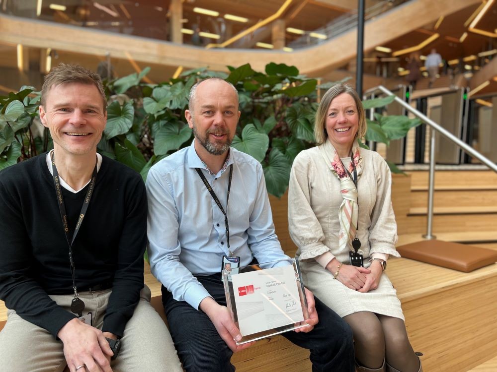 Våre forvaltere Tom Sanne, Trond Tjensvold og Beate Bredesen.