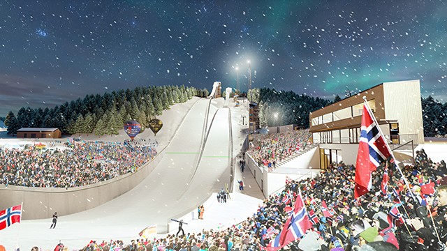 SpareBank 1 Mastercard Kulturtilbud Ski-VM 2025 hoppbakke Granåsen