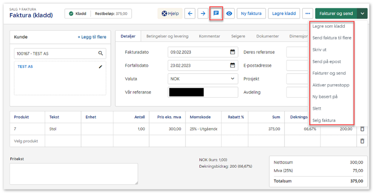 Lage Og Sende Faktura I SpareBank 1 Regnskap | SpareBank 1 SR-Bank